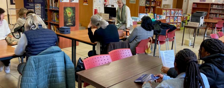 Venue de Mme Weil, exposition sur les Justes