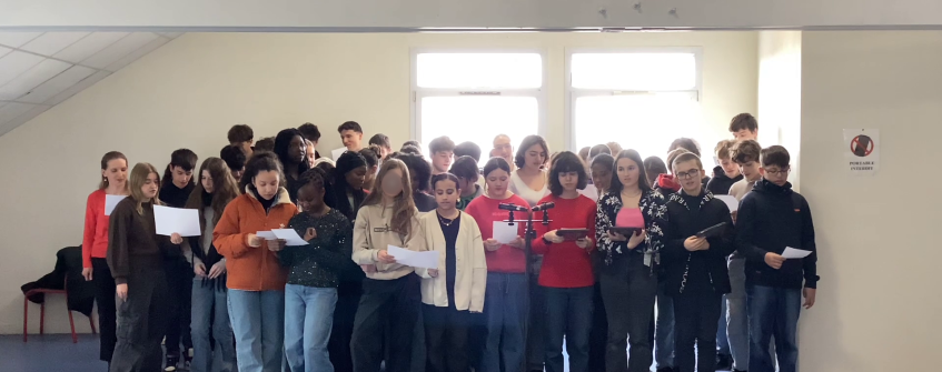 « We Are the World » interprété par les élèves