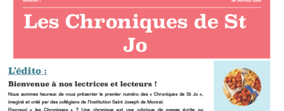 Premier numéro de la revue « Les Chroniques de St Jo »
