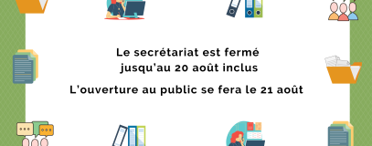 Fermeture secrétariat
